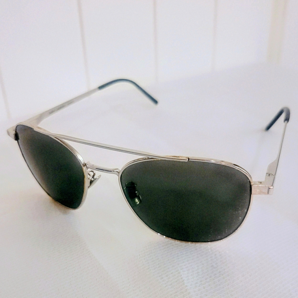 Yves Saint Laurent Silver Frame Glasses